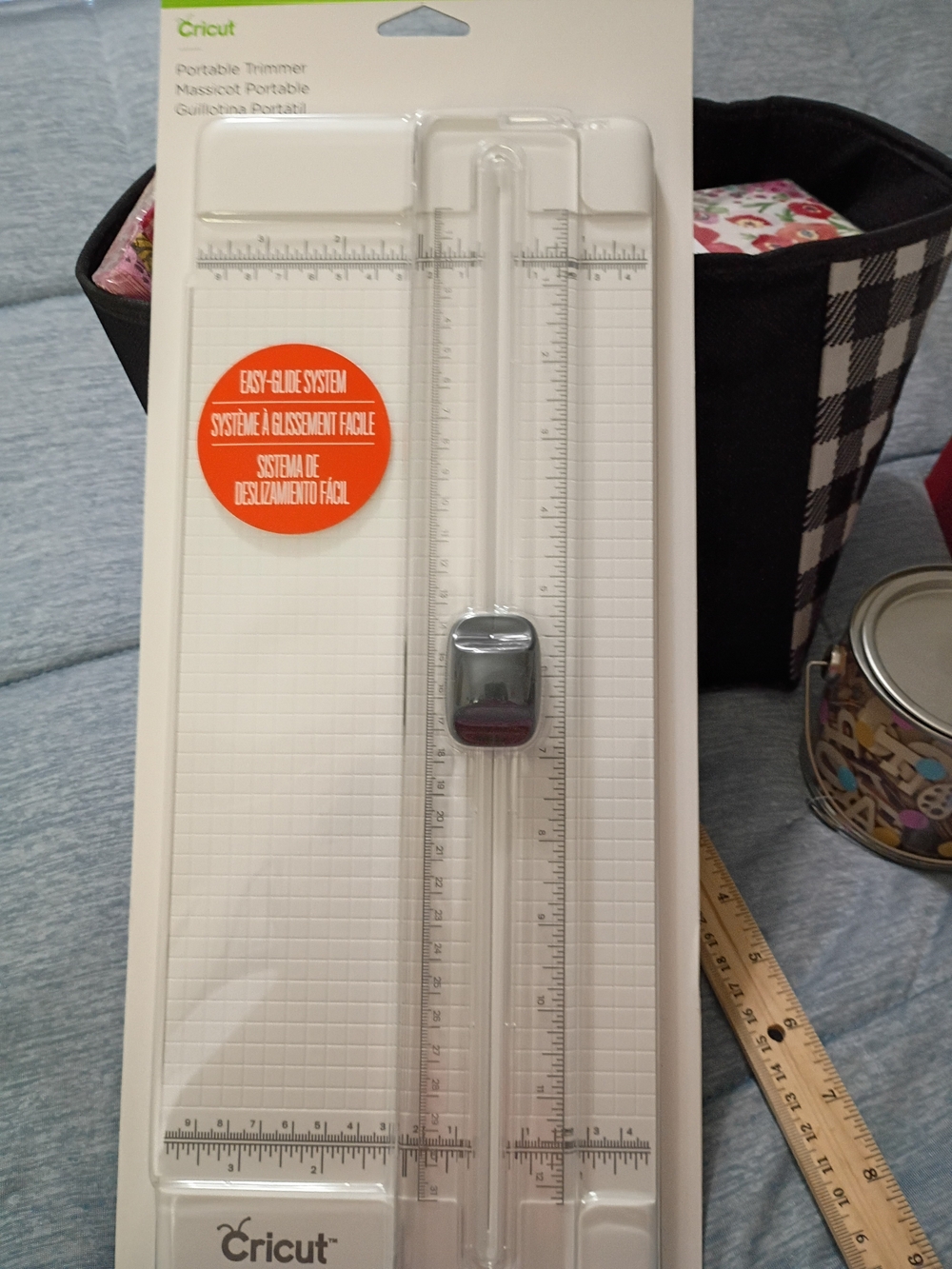 Cricut Trimmer with Clear Sliding Rail - White